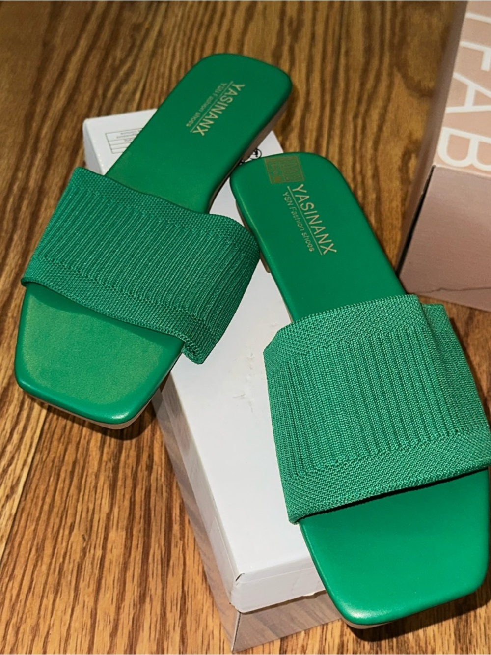 Green Slide Sandals - Women's Easy Slip-On